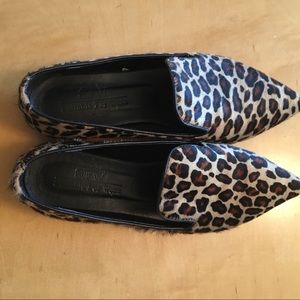 SFW Leopard Print Flats, Size 8, EUC